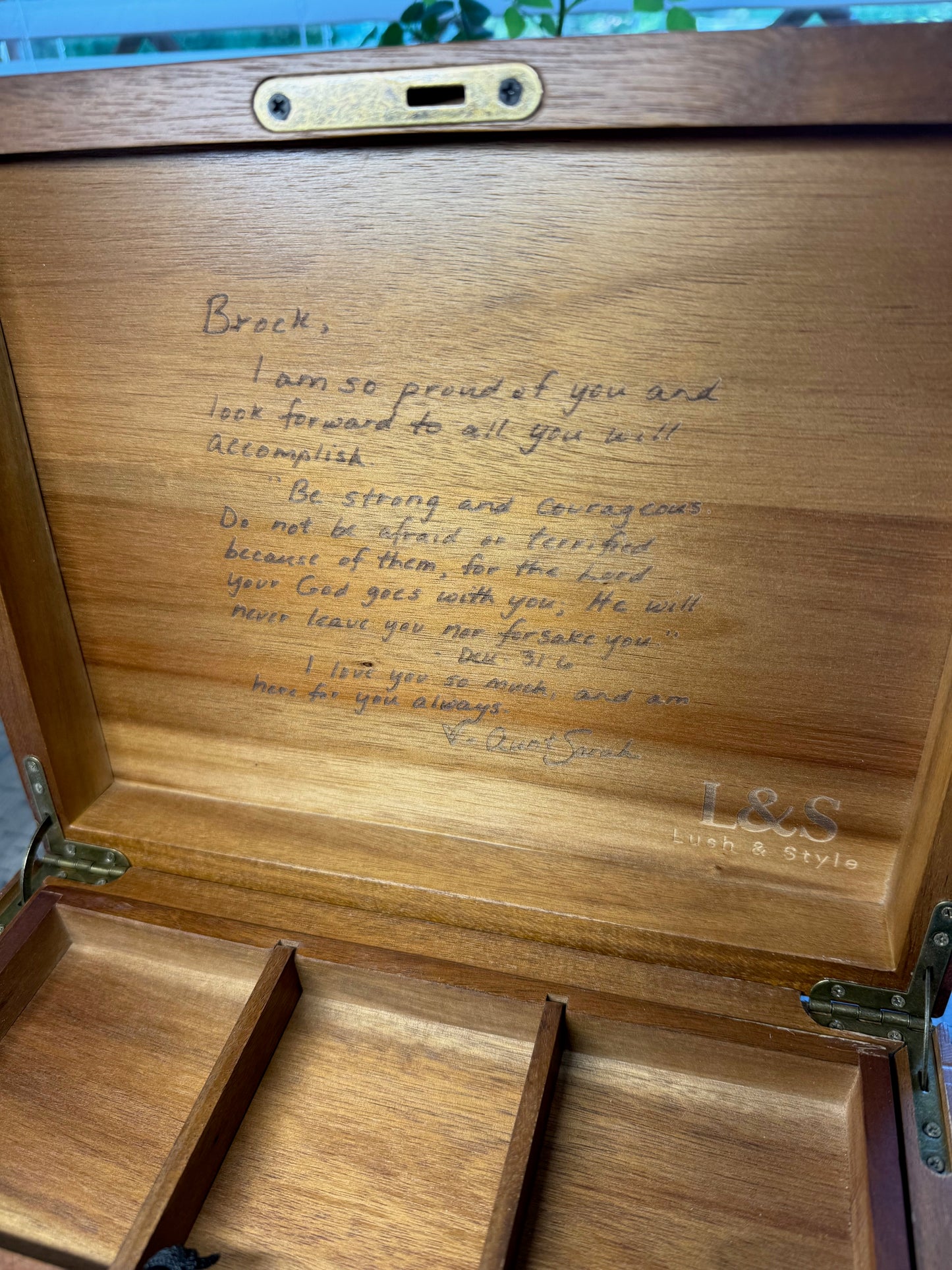 Laser Engraved Acacia Wood Box