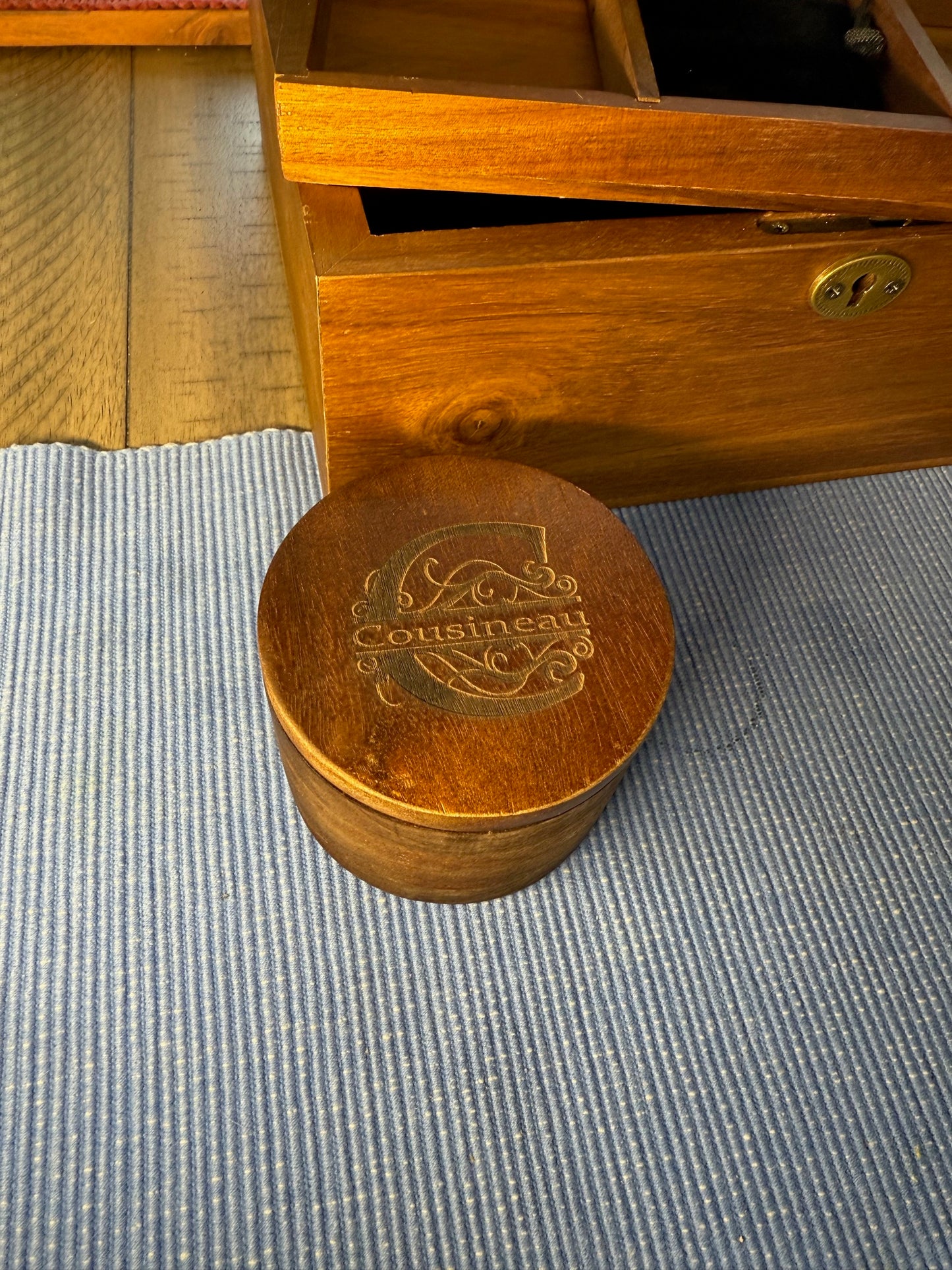 Laser Engraved Acacia Wood Box