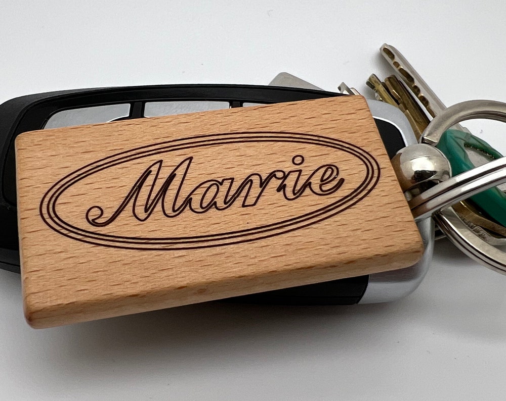 Bulk Quantity (25)- Laser Engraved Key Chains