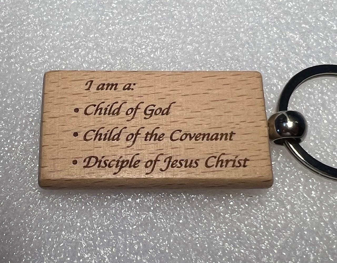 Laser Engraved Custom Key Chain- Double Sided- Wooden Promotional Key Chains